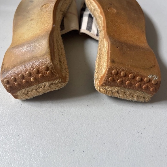 Vintage Y2K Burberry Women’s Nova Check Espadrille Sandals 38 - Picture 6 of 6